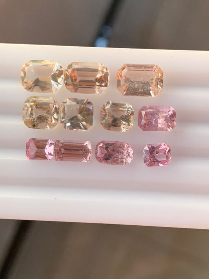 Rare Katlang Topaz Loose Gems 14 carats