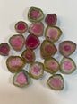 25.75 carats Watermelon  Tourmaline Polished Slices