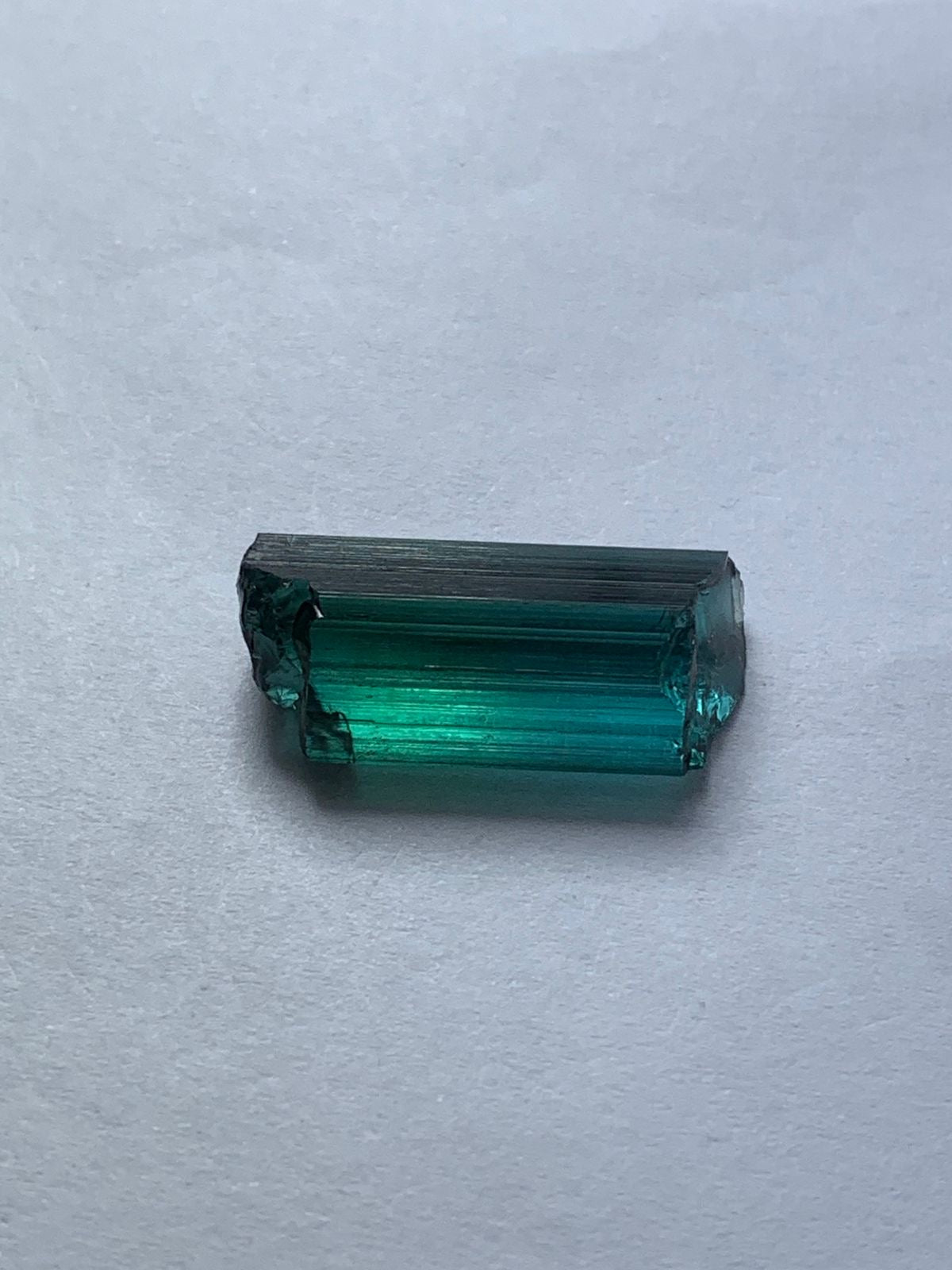 Facet Grade Rough Tourmaline Crystal- Green Gemstones