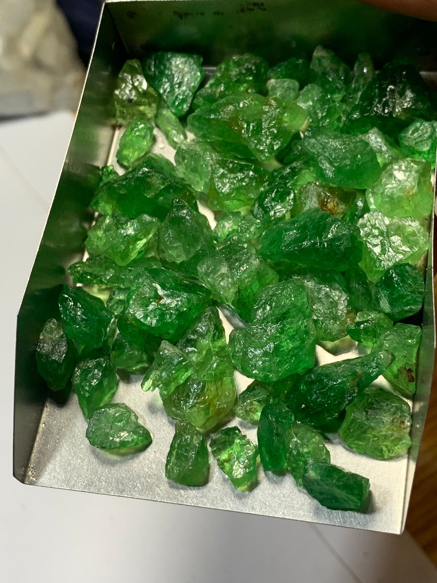 Natural Tsavorite Garnet | Raw Stone