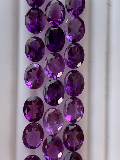 20 Pieces Loose Stone Amethyst  I Purple Gemstone