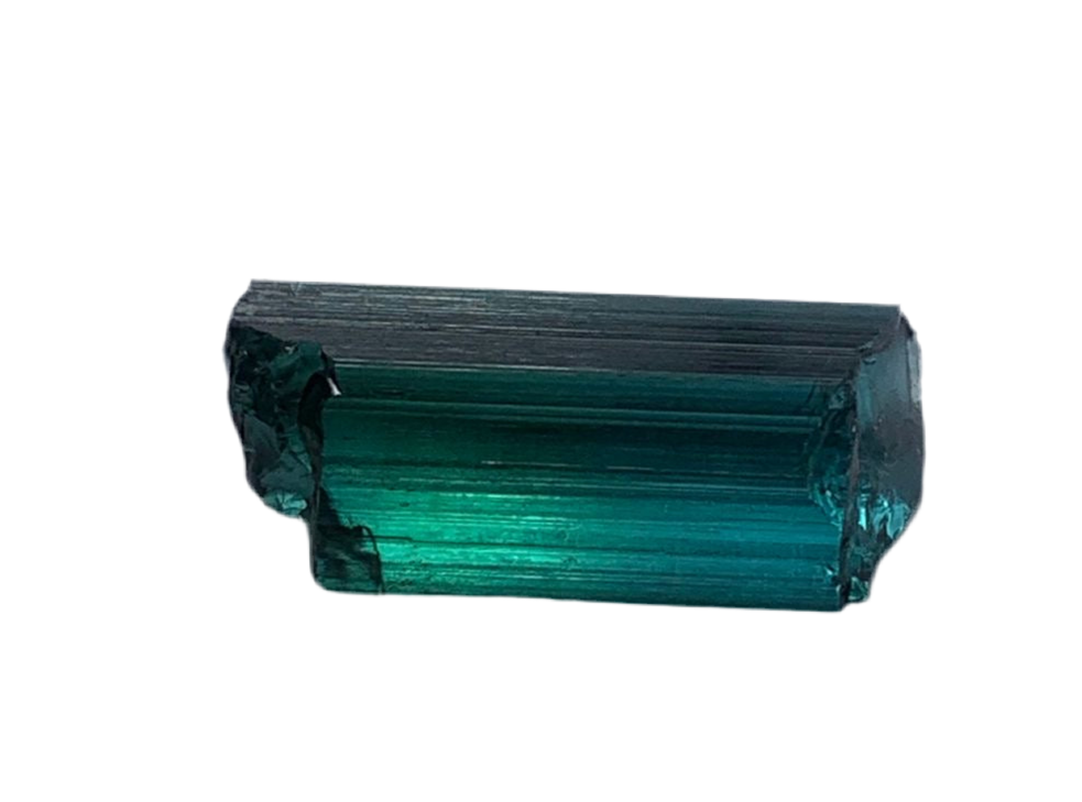 Facet Grade Rough Tourmaline Crystal- Green Gemstones