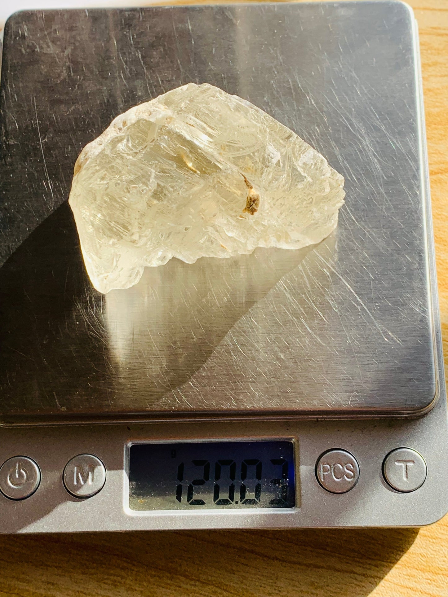 120 Grams Spodumene Yellow Kunzite Stone  Facet Quality