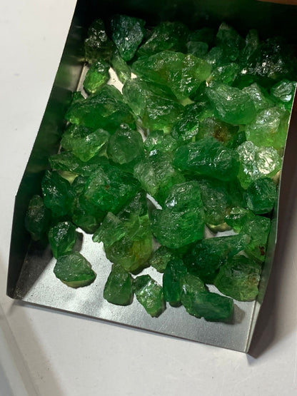 Natural Tsavorite Garnet | Raw Stone