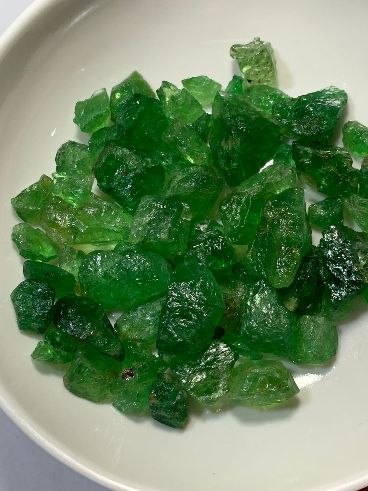 Natural Tsavorite Garnet | Raw Stone