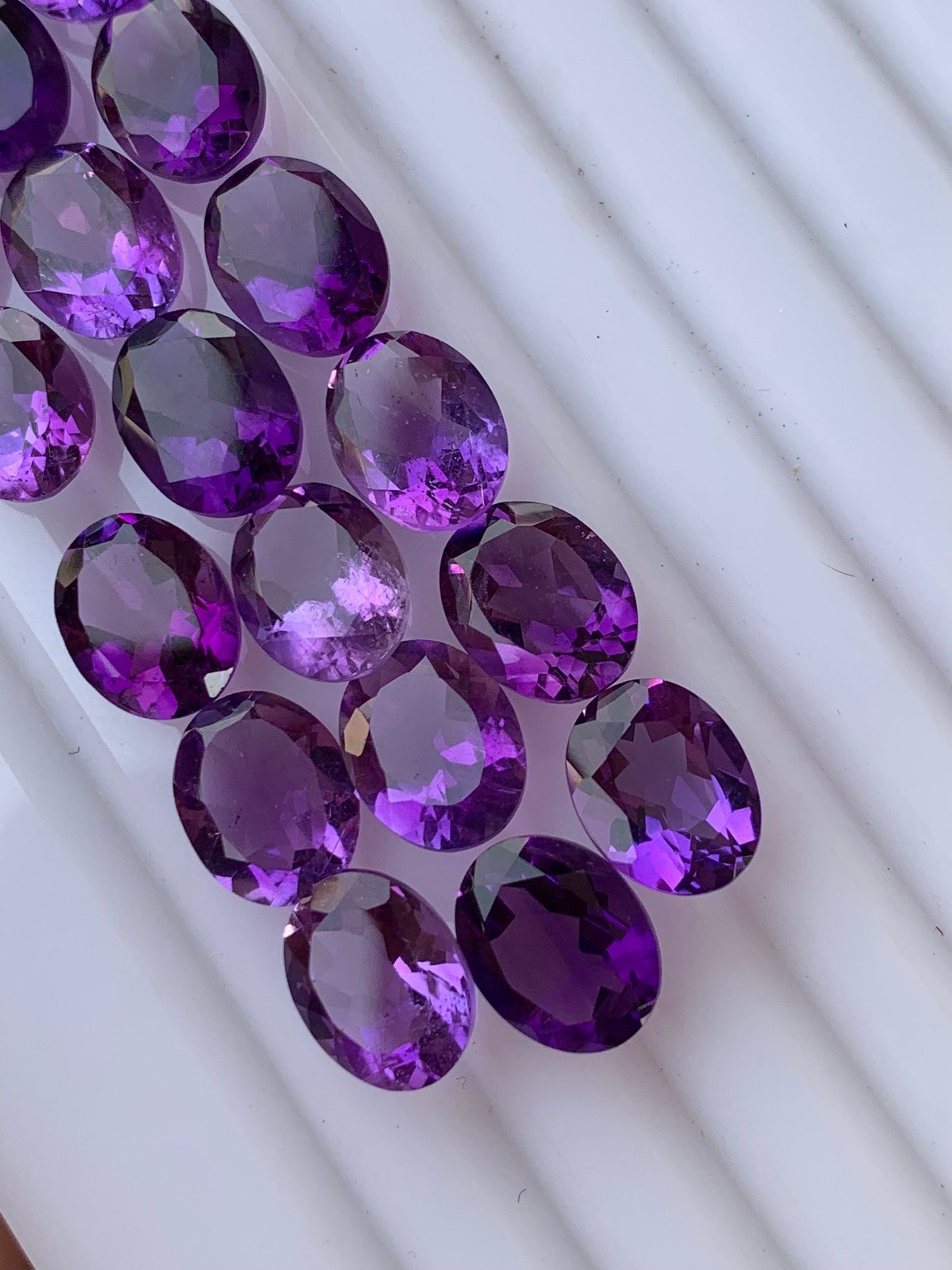 20 Pieces Loose Stone Amethyst  I Purple Gemstone