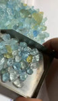 2500 grams Raw crystals aquamarine for Faceting