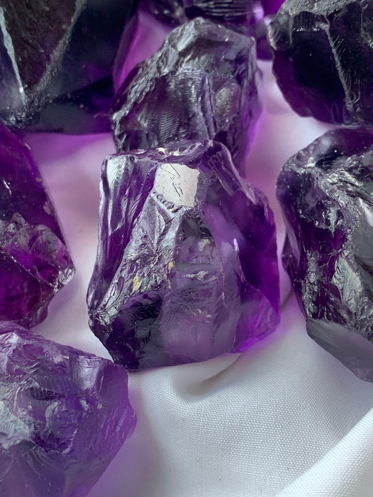 Amethyst facet grade gemstone