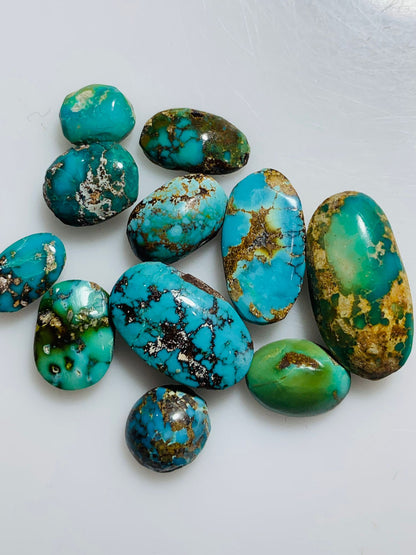 Loose Natural Nesha Puri Turquoise Stone Cabochons