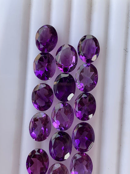 20 Pieces Loose Stone Amethyst  I Purple Gemstone