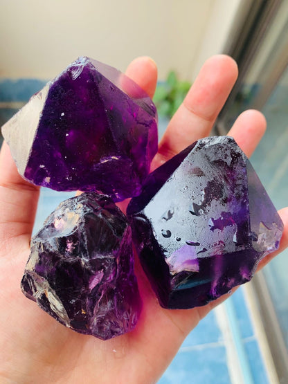 Dark Purple Amethyst of AAA Qualityt