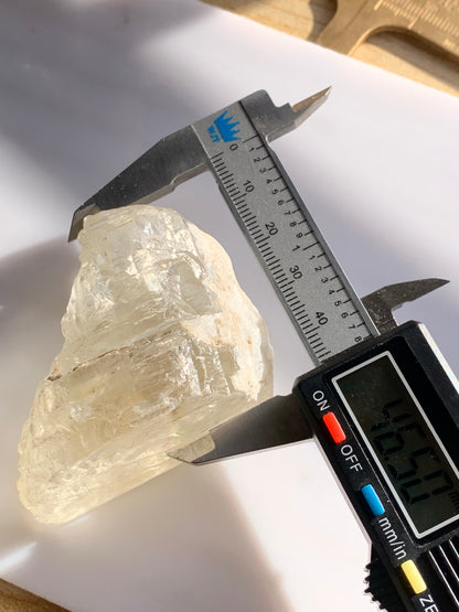 120 Grams Spodumene Yellow Kunzite Stone  Facet Quality