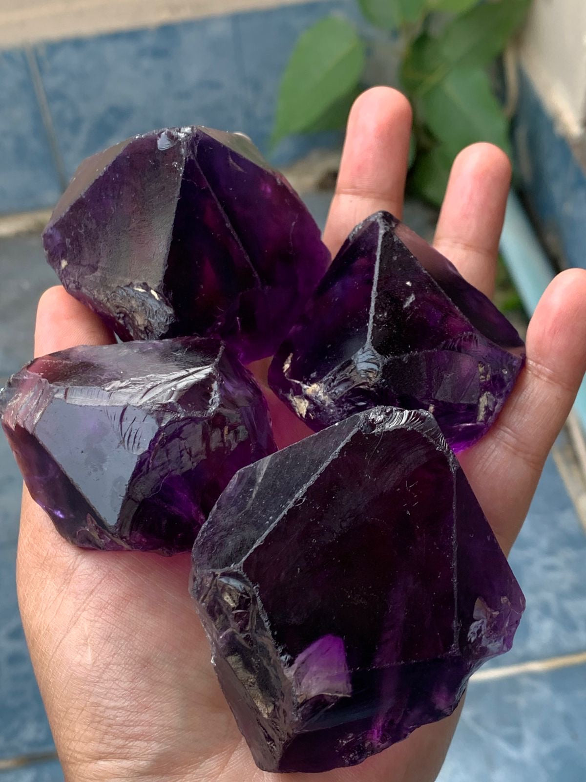 Dark Purple Amethyst of AAA Qualityt