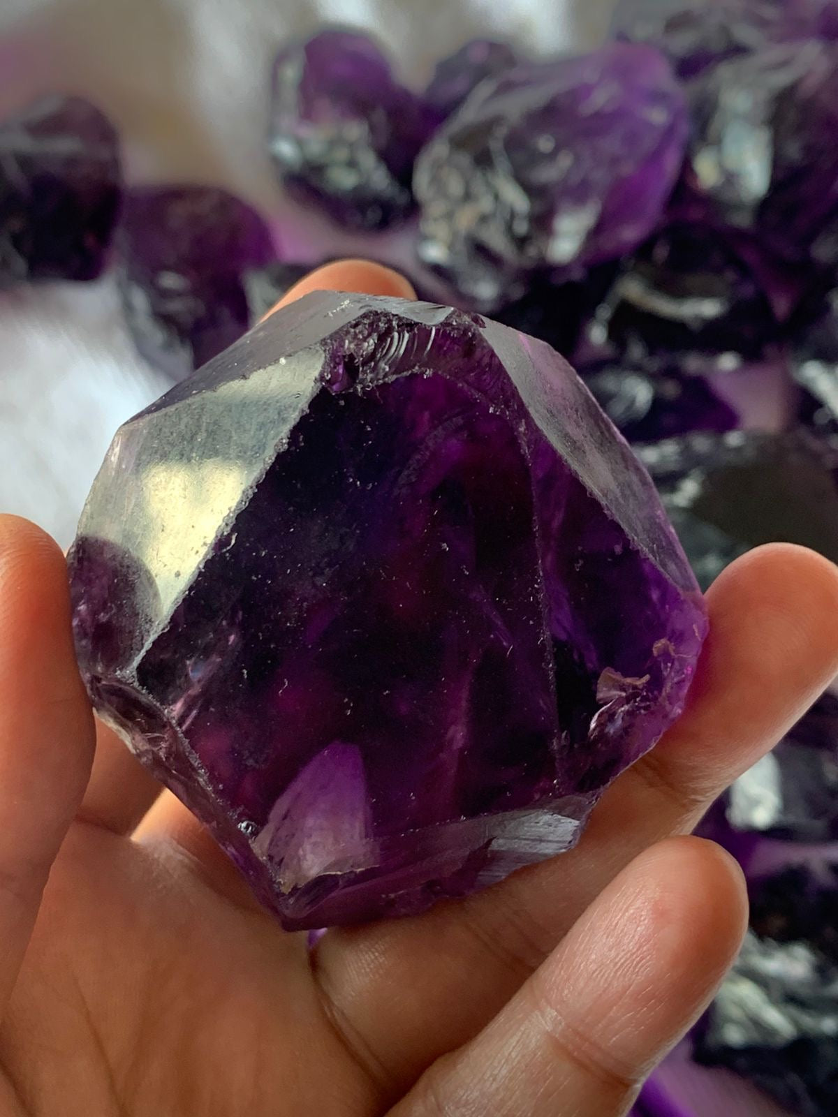 Dark Purple Amethyst of AAA Qualityt