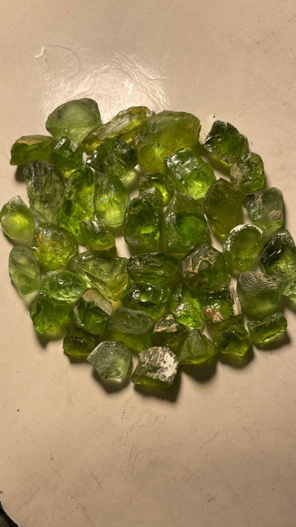 Natural Peridot 75 grams for faceting| Facet Rough Gemstones