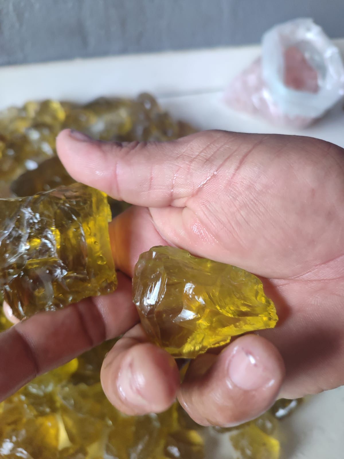 Olivia Citrine Quartz 1kg Facet Grade Rough Stones