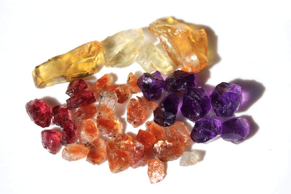 Mixed Parcel of Rough Gemstones for Faceting