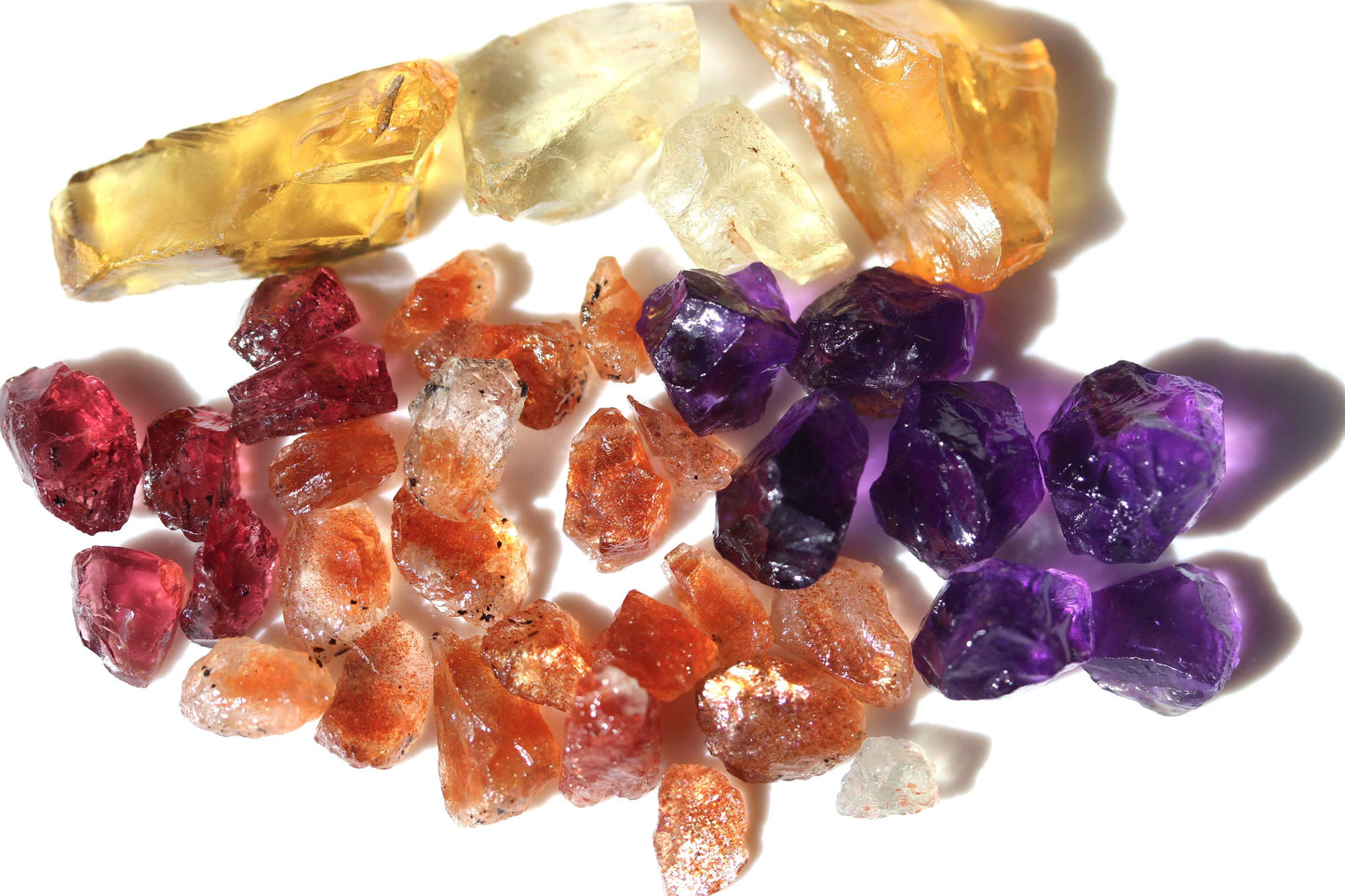 Mixed Parcel of Rough Gemstones for Faceting