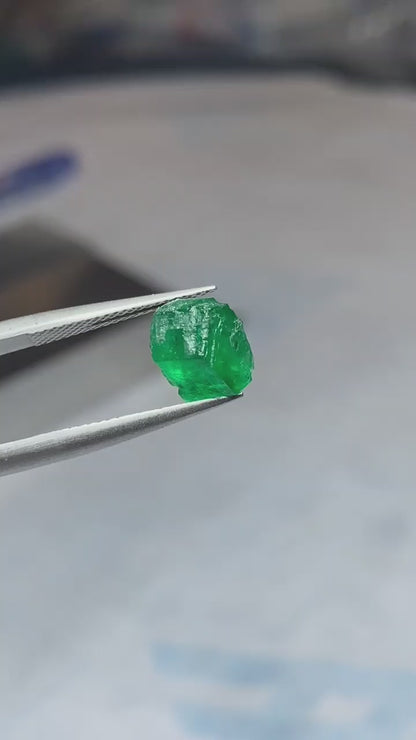 50 Carats Uncut Green Emerald Rough Stones from Swat