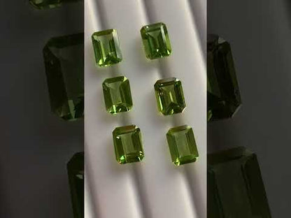 Calibrated 9.5 Carats Rectangular Loose Peridot