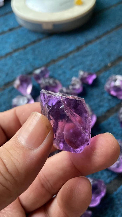 rough amethyst facet grade quality